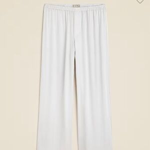 J. Crew Soft shine pajama pant in stainless steel